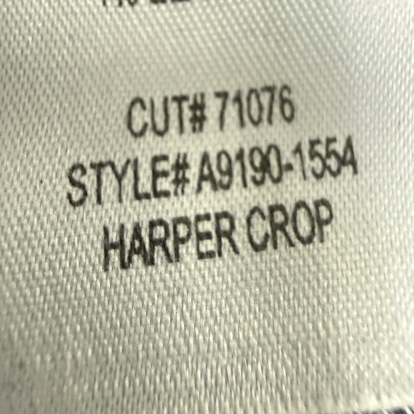 AGOLDE Harper Crop Jeans 25 High Rise Straight Leg Denim $198 - Picture 11 of 13